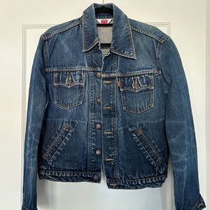 RARE Vintage Orange Tab Levi’s Denim Jacket
